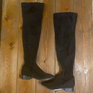 Aldo Over the Knee Faux Suede Black Boots.